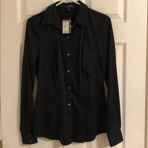 The Limited Essential Shirt in Black Tall XS